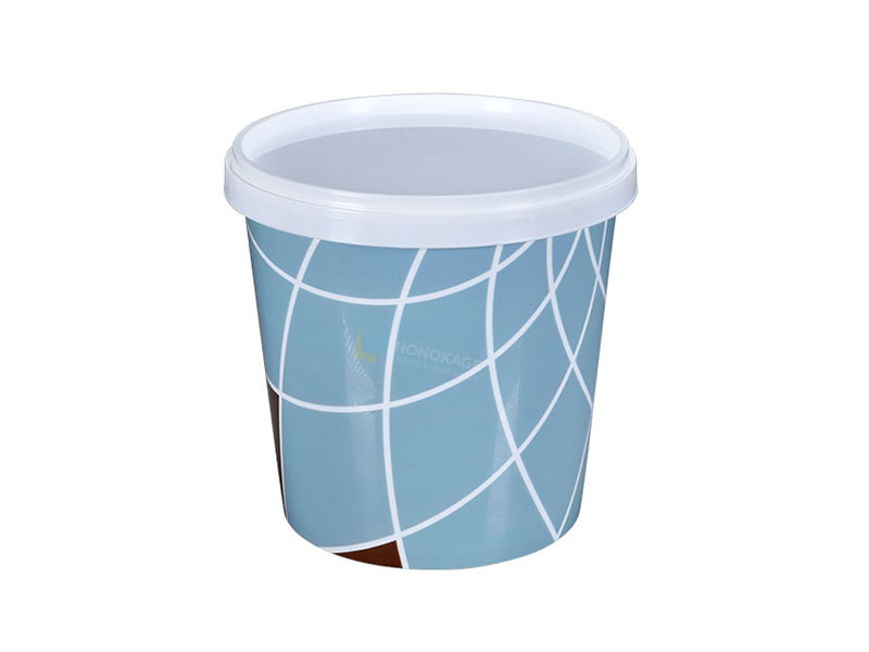 24 unzen Runde Kunststoff IML Eis Container