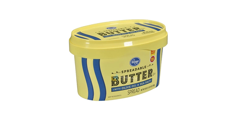 30oz ovaler Plastik-IML-Margarine-Behälter